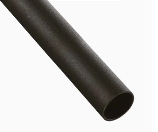 1" Round Shape Closet Rod (Black) - 8 Feet