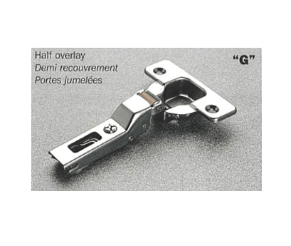 Salice - 110° Screw-on Half Overlay Push-To-Open Hinge