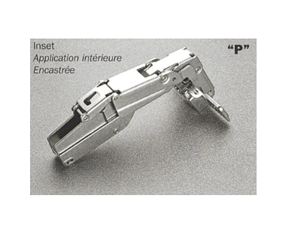 Salice - 165° Screw-on Inset Self-Close Hinge