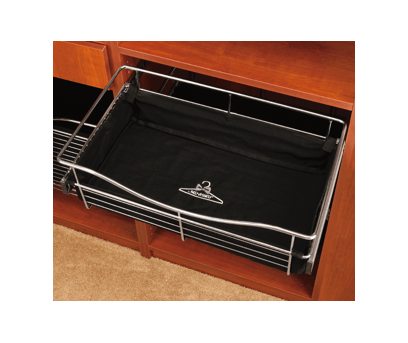 Rev-A-Shelf - 18"W x 12"D x 18"H - Black Cloth Liner Insert for Closet Pullout