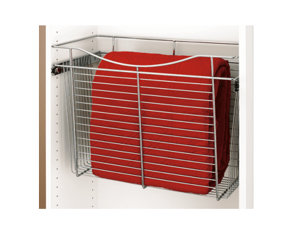 Rev-A-Shelf - 18"W x 12"D x 18"H - Chrome Wire Basket Pullout for Closet