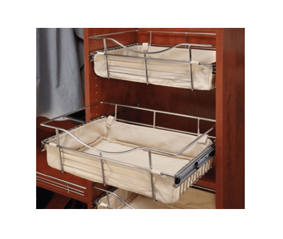 Rev-A-Shelf - 18"W x 12"D x 7"H - Tan Cloth Liner Insert for Closet Pullout