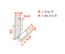 -45° Angle Hinges