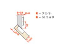 45° Hinges Option 2