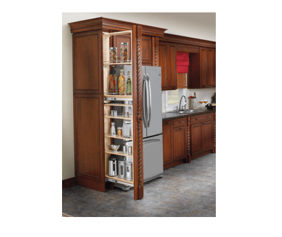 Rev-A-Shelf - 6" x 45" Filler Pullout Organizer with Wood Adjustable Shelves