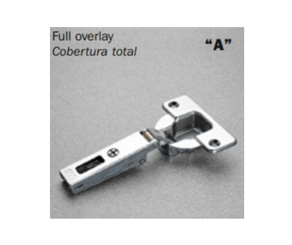 Salice - 94° F SERIES 40mm Cup Screw-on Full Overlay Self-Close Hinge For Thick Doors