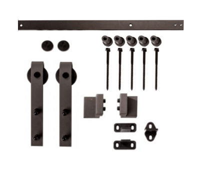 96" (8') Black Flat Rail Face Mount Eco Roller Unit Kit