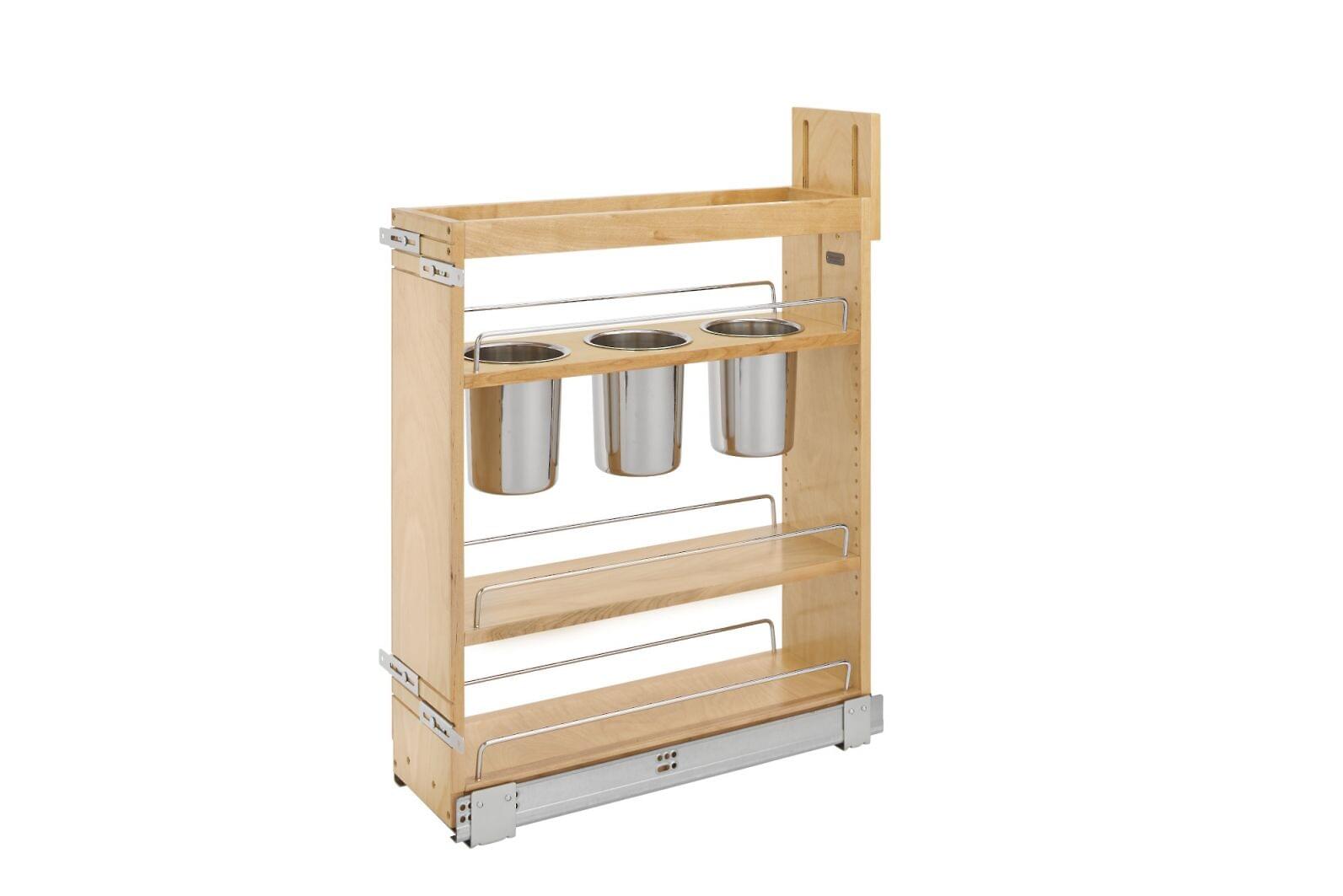 Rev-A-Shelf - (NEW) 6 1/2" Base Cabinet Pullout w/Utensil Bins