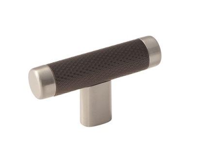 Esquire - Knob 67mm Satin Nickel/Oil-Rubbed Bronze T-Knob