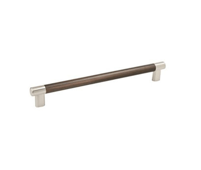 Esquire - Pull 256mm CC Satin Nickel/Oil Rubbed Bronze Bar Pull