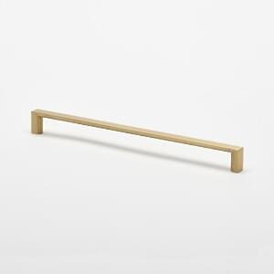 Haliburton - 256mm CC Thin Square Pull, Brushed Brass