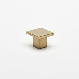 Haliburton - 30mm Square Knob Brushed Brass