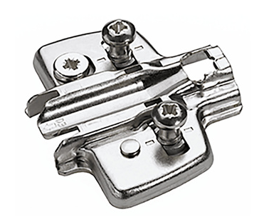 Hettich Cross Mounting Plate - 1.5MM - Premounted Euro Screws