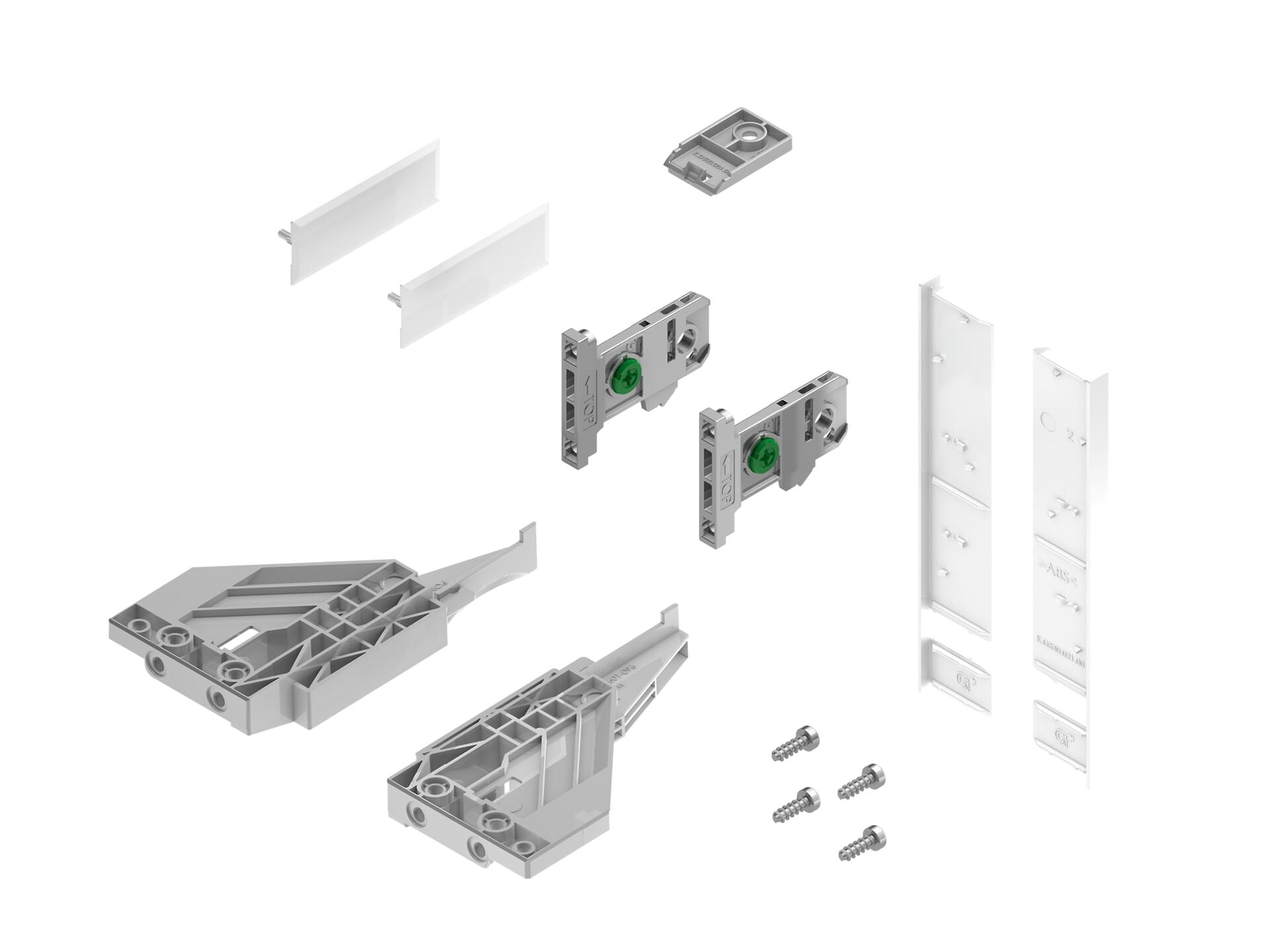 Grass - Vionaro Accessory Set for Inset Front Panel - 121mm Snow White